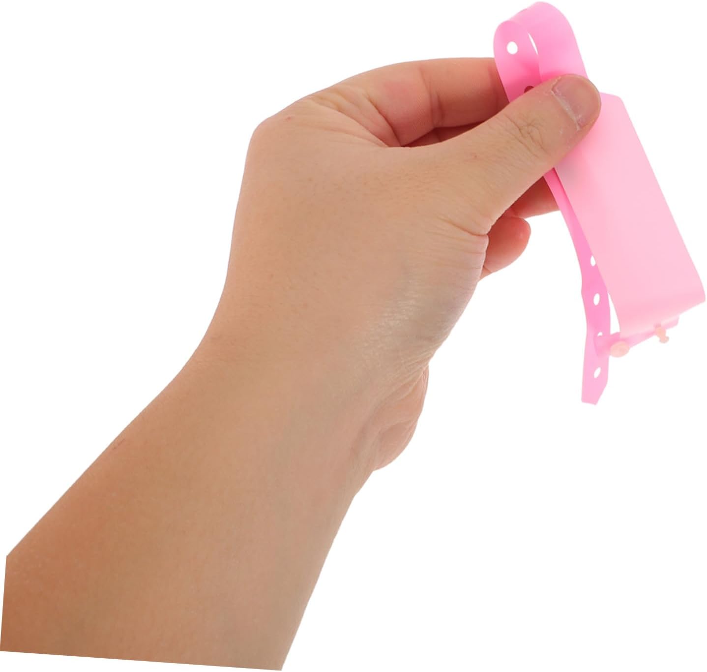 Patient Id Wristbands 100pcs Pink Adjustable Id Bands Waterproof Tamper-Proof Hospital Identification Bracelets for Adult Patients