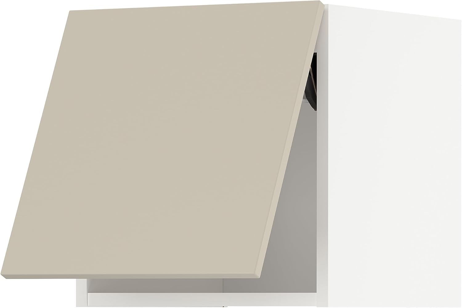 METOD Wall Cabinet Horizontal, White/Hub Taupe Beige, 40x40cm