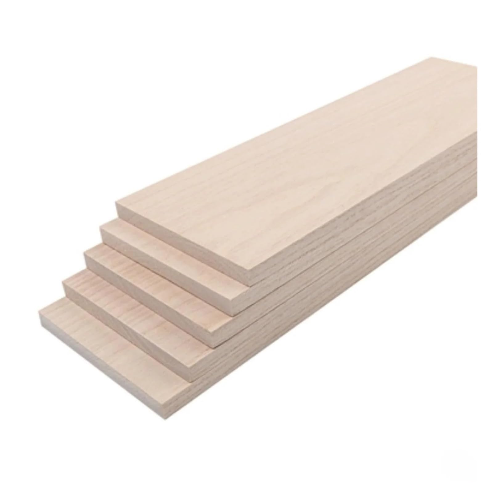 Assi di legno sottili grezze Pannelli impiallacciati in legno di Paulownia non finiti 200x100mm 3-5-8-10-15mm Confezione da 5 for fai da te(10mm)