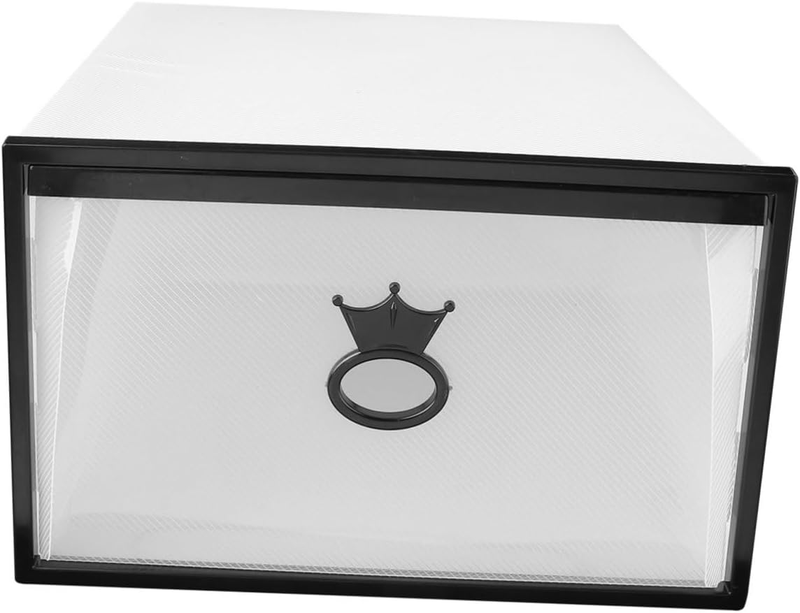 Alipis Shoe Box Drawer Thickened Plastic Storage Container Large Space Easy to Clean and View