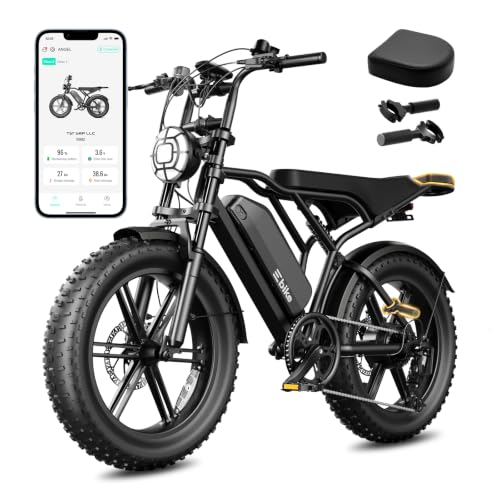 TST Electric Bike for Adults, 1500W Peak Motor 60 Miles Fat Tire E Bike 48V 15Ah Removable Battery...