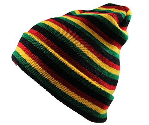 RW Men's Rasta Multi Long Beanie
