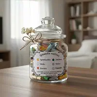 Pote de Mensagens Motivacionais, 176 Frases Inspiradoras, Decorativo com Laço Rústico