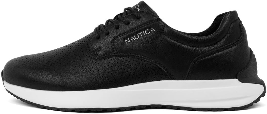 Nautica Men’s Lace Up Dress Shoes – Casual Sporty Sneakers with Vegan Leather Upper and Cushioned Sole - Atwood - Image 2