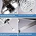 TiptonLight Modern Ceiling Fans with Light, Remote control Crystal Chandelier Ceiling Fans 44Inch Home Decorative Lamp for Living Room, Bedroom, Dining Room