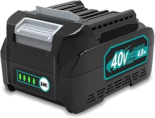 4.0Ah 40V BL4040 Battery Replace for Makita 40V Battery BL4040 4.0Ah 160Wh 40V 2.5Ah BL4025 100Wh Battery Compatible with 40V XGT Power Tools Makita 40 Volts Battery 4.0Ah BL4040 BL4050 BL4050F