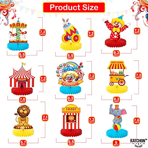 Image of Carnival Centerpieces for Carnival Decorations - Pack of 9 | Carnival Theme Party Decorations | Carnival Centerpieces For Tables Circus Decorations | Circus Theme Party Decorations, KatchOn