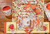 Boston International IHR 3-Ply Guest Towel Buffet Paper Napkins, 16-Count, 8.5 x 4.5-Inches, Flower Party Cream #4