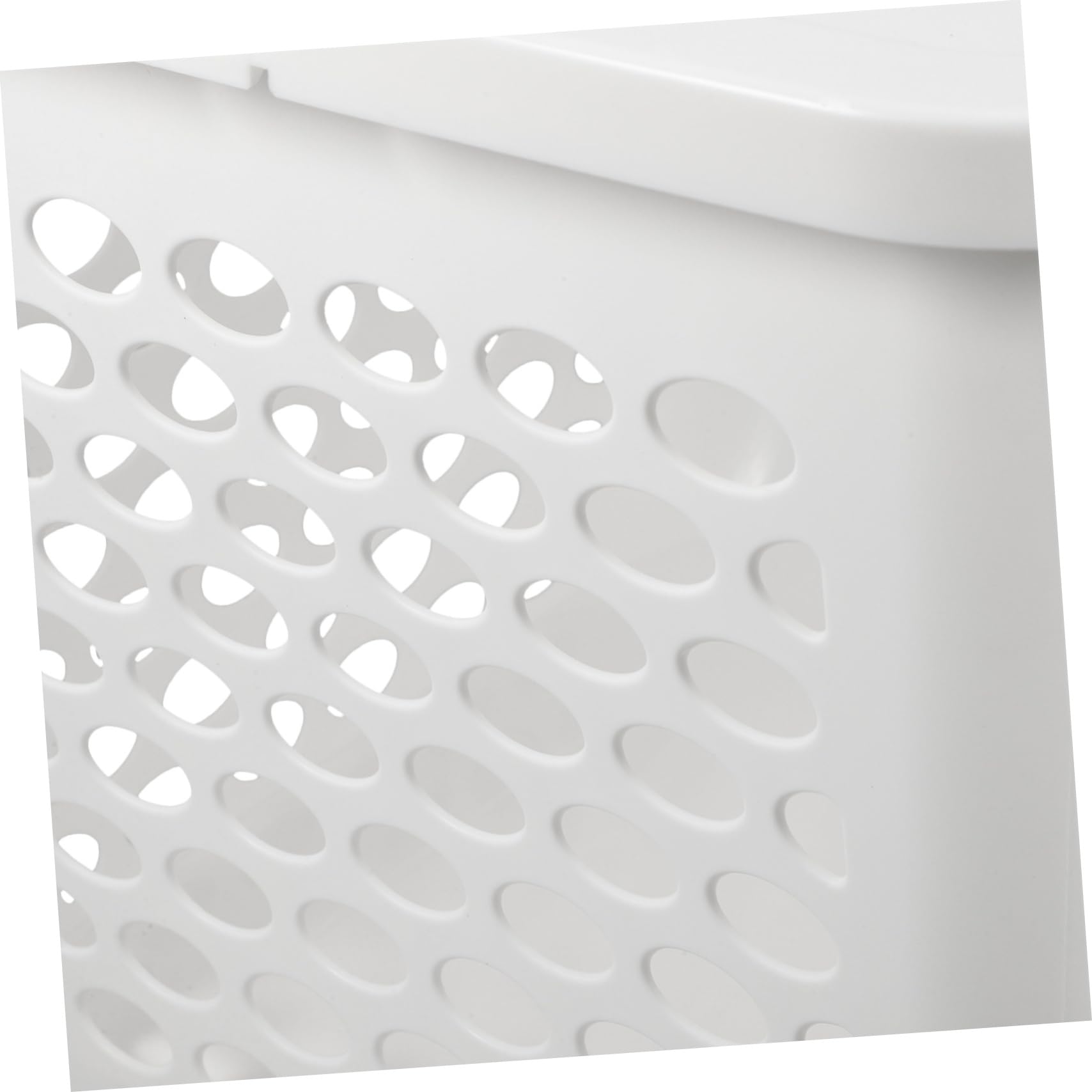 IMIKEYA Panier de Rangement Empilable Conservation Fraîcheur Design Gain de Place Plastique Blanc pour Fruits et Légumes pour Plan de Travail Cuisine