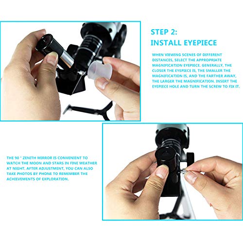 Telescópio monocular vxiong, telescópio para iniciantes, grande angular, ótimo para explorar o espaç