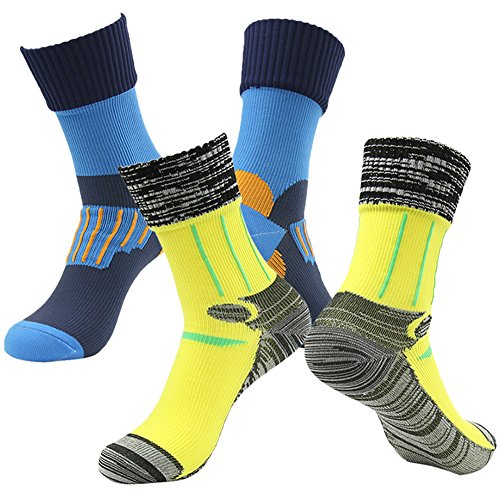 RANDY SUN Outdoor Sports Socks, Men's Convenient And Easy To Wear Waterproof Socks Gift for Dad Two Pairs Size Medium