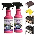 2026 New Fast-Acting Heavy-Duty Grill Degreaser Spray, 120ml BBQ Grill Cleaner, Grill and Smoker Cleaner and Degreaser for Outdoor Grills,Oven,Stove Top,with Nano Carborundum Sponge (2PCS)