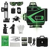 2178円お得!ONESTEP レーザー墨出し器 4x360° グリーン レベルレーザー 緑色 レーザー レーザー水平器 自動補正 (16ライン墨出し器)