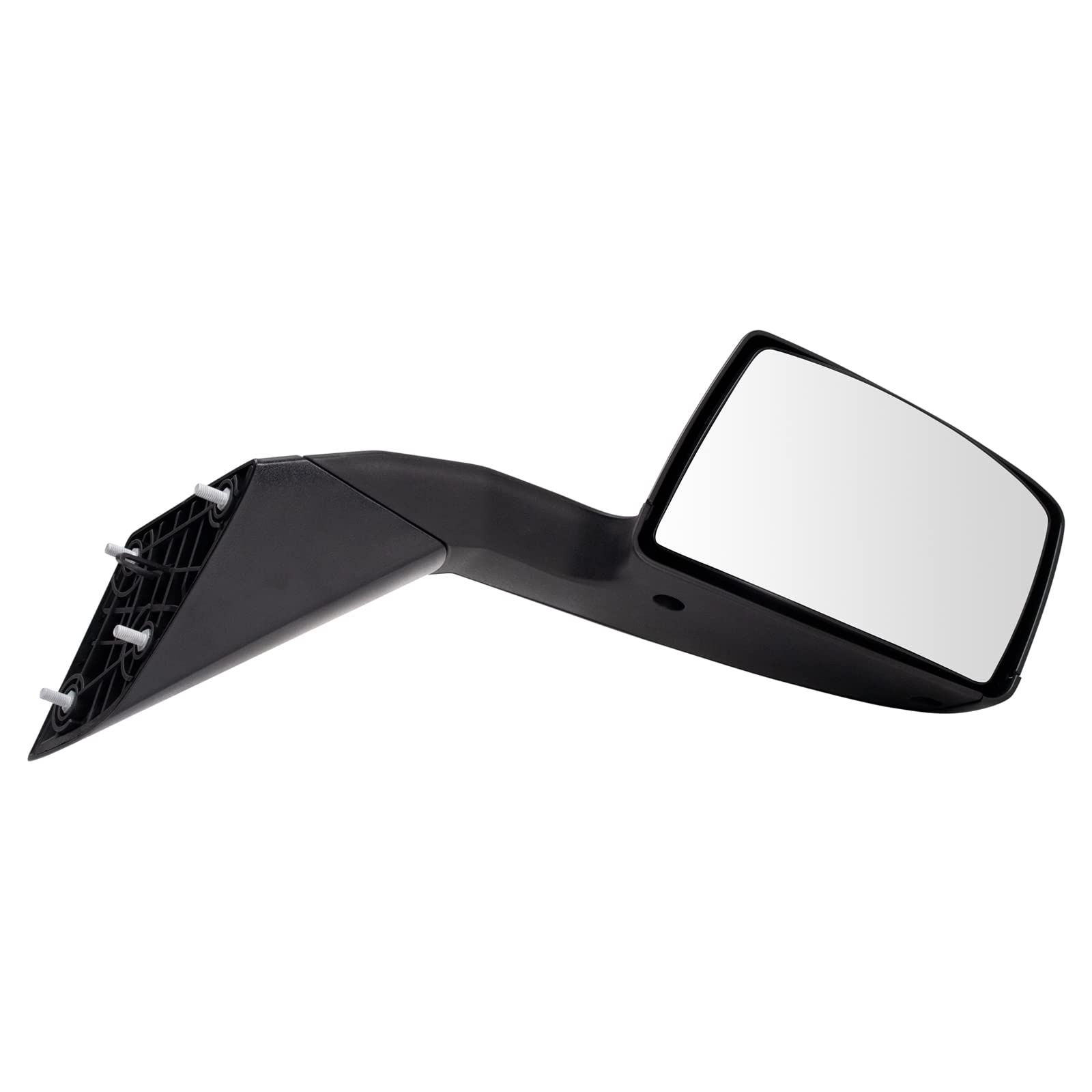 TRQ Passenger Side Manual Mirror Textured Black Cover Fits 2004-2014 Volvo VNL Without Heat Memory Puddle Light