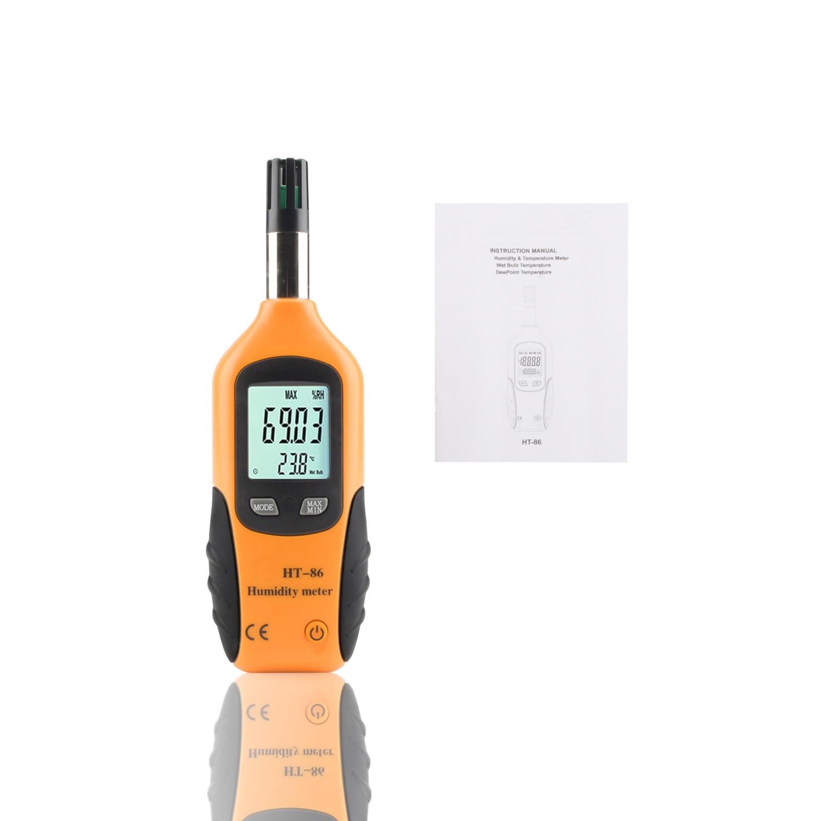 Akozon Tester Umidità, termometro igrometro, termometro digitale, igrometro, temperatura e umidità, misuratori di umidità con schermo LCD retroilluminato