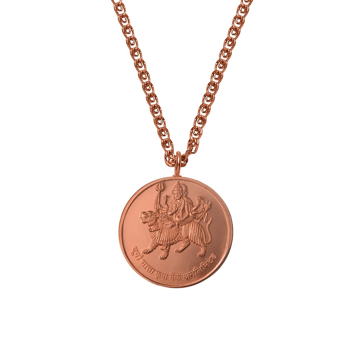 Durga Mata Copper Pendant, Durga Mata Pre-energize Copper Pendant, Yantra-image-20