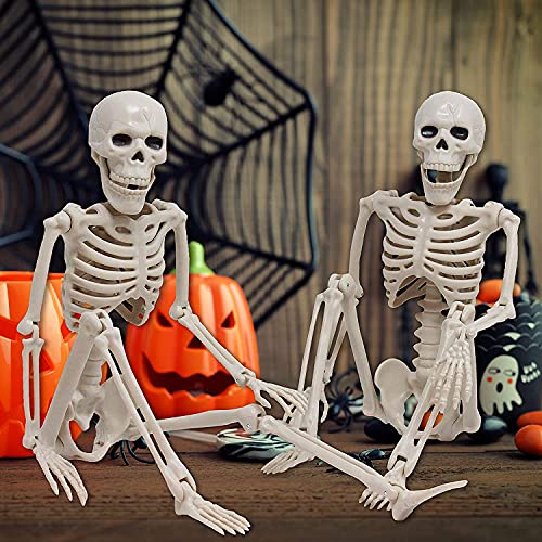 23.6" Halloween Skeleton Decor Full Body Skeleton With Movable Joints For Halloween Decorations Spooky Party Decoration, Haunted House, Indoor Outdoor Props Decor #TOP6