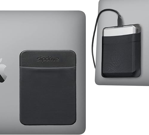 Miniatura 11 de Slipdrive - Funda de disco duro portátil para portátil - Unidad de disco duro HDD - Adhesivo reutilizable - Funda de transporte para disco duro Gris