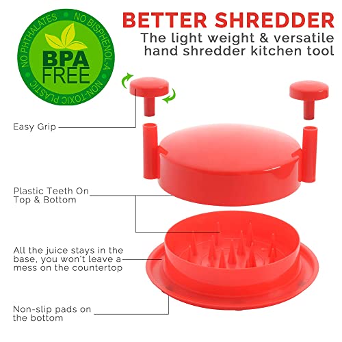 KAPUNI-Chicken-Shredder-Tool-Twist-Meat-Shredder-Tool-Chicken-Shredding-Tool-Chicken-with-Handles-and-Non-Skid-Base-Suitable-for-Pork-Beef-and-Chicken-Red