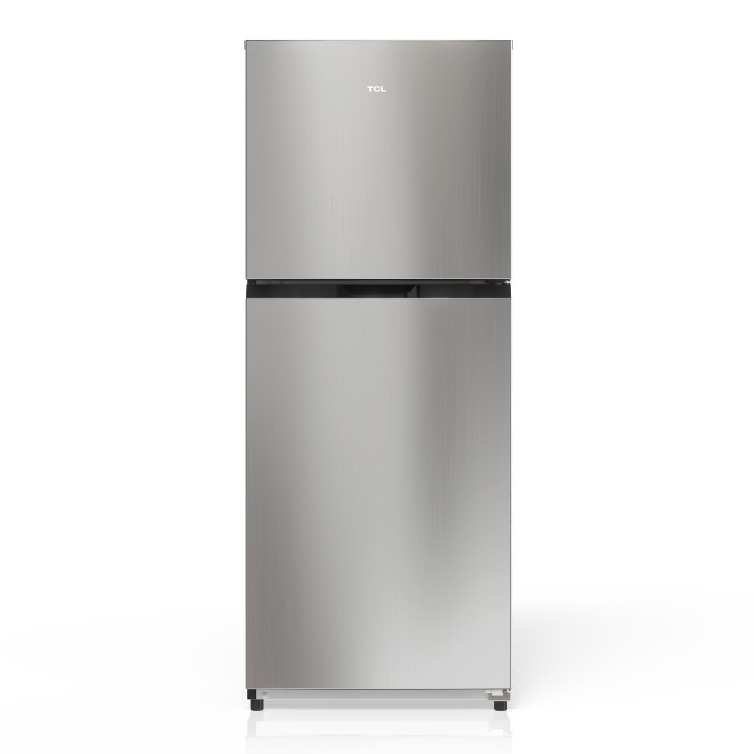 Photo 1 of TCL 10.1 Cu. Ft. Double Door Refrigerator with Freezer, Silver----FACTORY SEALED 