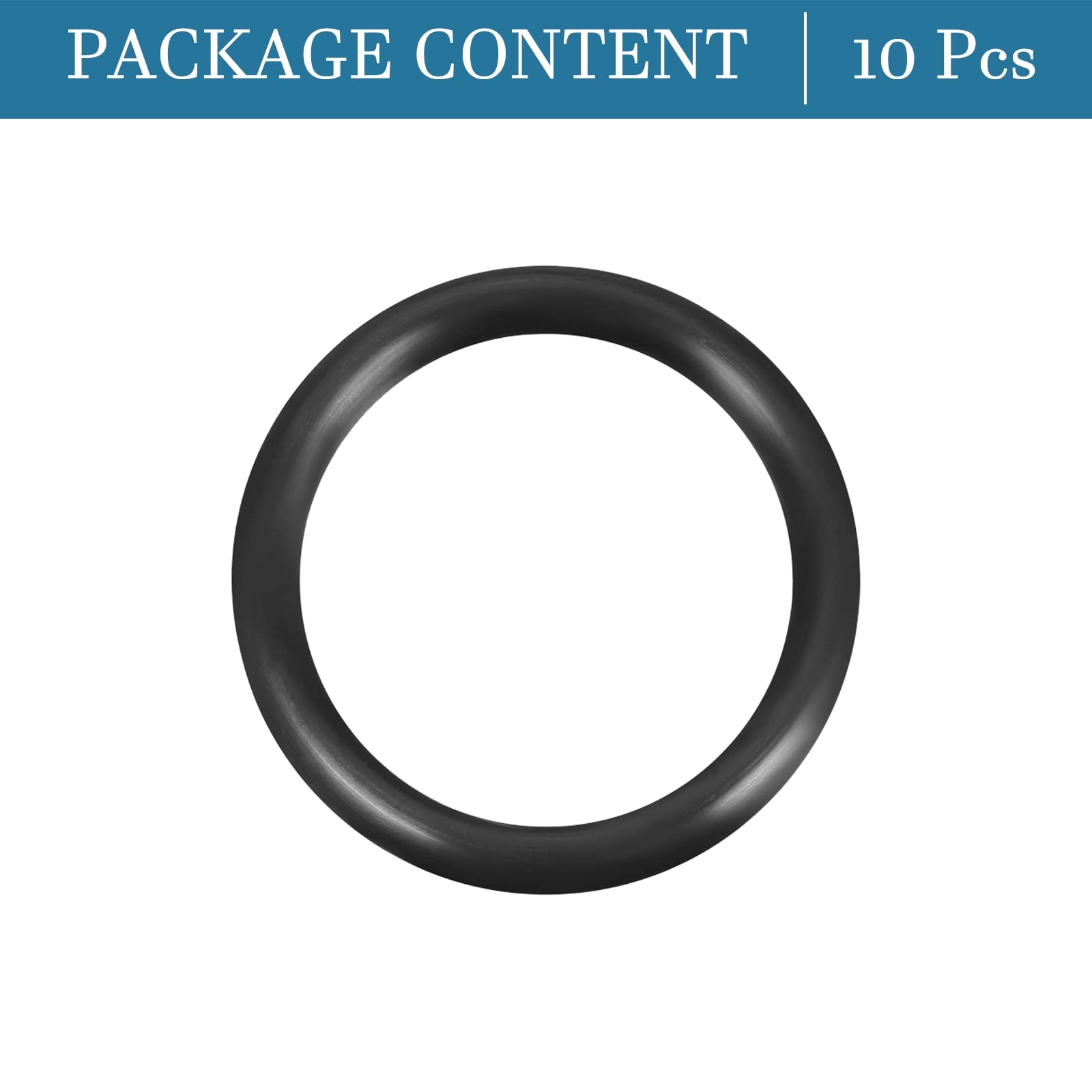 QUARKZMAN 45mm x 35mm x 5mm Nitrilo Goma Juntas Tóricas x 10uds Redondo Junta Arandela para Grifo Plomería Reparación Sellado Conexión [Negro]