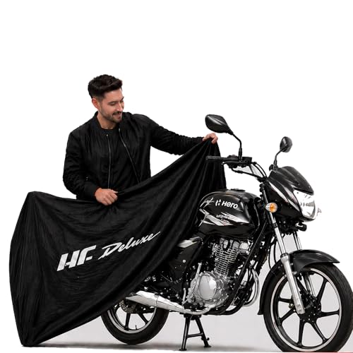 Image of Kayme Motorcycle Cover Waterproof Heavy Duty All Weather, Quad 4 Wheeler Cover Sun Rain Snow Protection (Mid-Black, HF Deluxe)