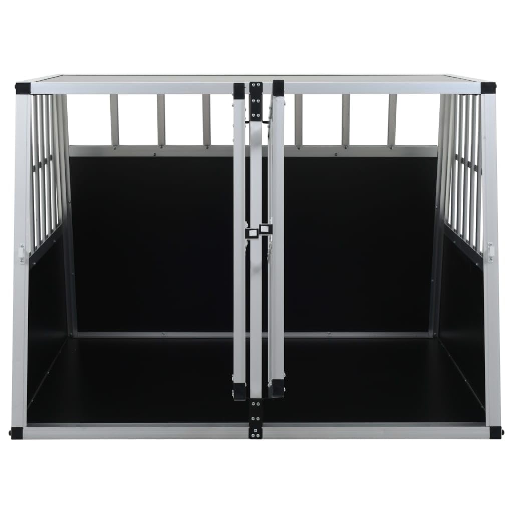Generico Trasportino per Cani con Doppia Porta 94x88x69 cm,Argento,19.1kg,170665