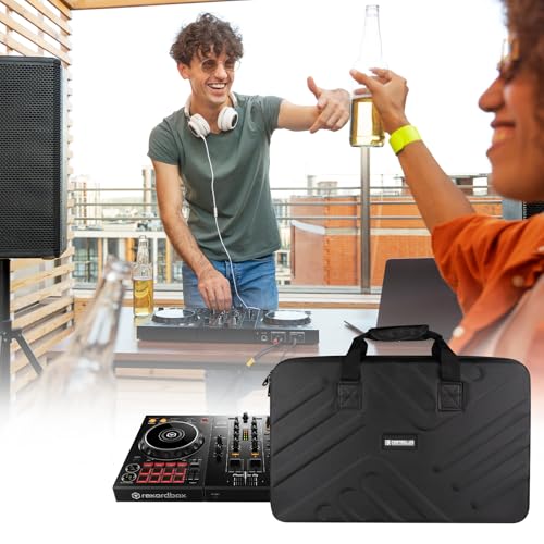 Image of DJ Case - 20.8 inchx14.5 inchx3.5 inch - Fits Pioneer DJ Controller DDJ-FLX4 /DDJ-400 /DDJ-SB2 /DDJ-200 /DDJ-SB3 /DDJ-RB - Hard Shell Traveling Case - EVA Protection - For DJ Equipment