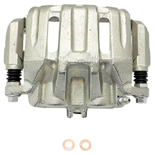 Image of TRQ Front Left and Right Brake Caliper Set Caliper Brackets Hardware Compatible with 07-12 Acura RDX 10-11 Honda Accord Crosstour 07-11 CR-V 12-16 AWD 05-10 Odyssey