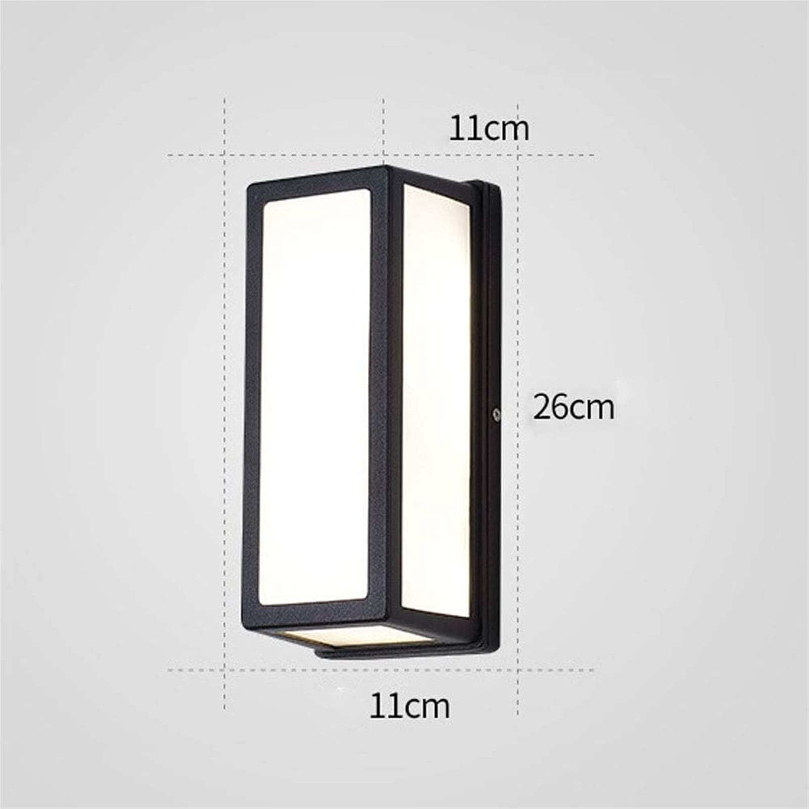 Modern Outdoor Wall Sconce Light - 18W, IP65 Waterproof, 3 Color Temperatures (2700K/4000K/6500K) For Porch, Garage, Garden