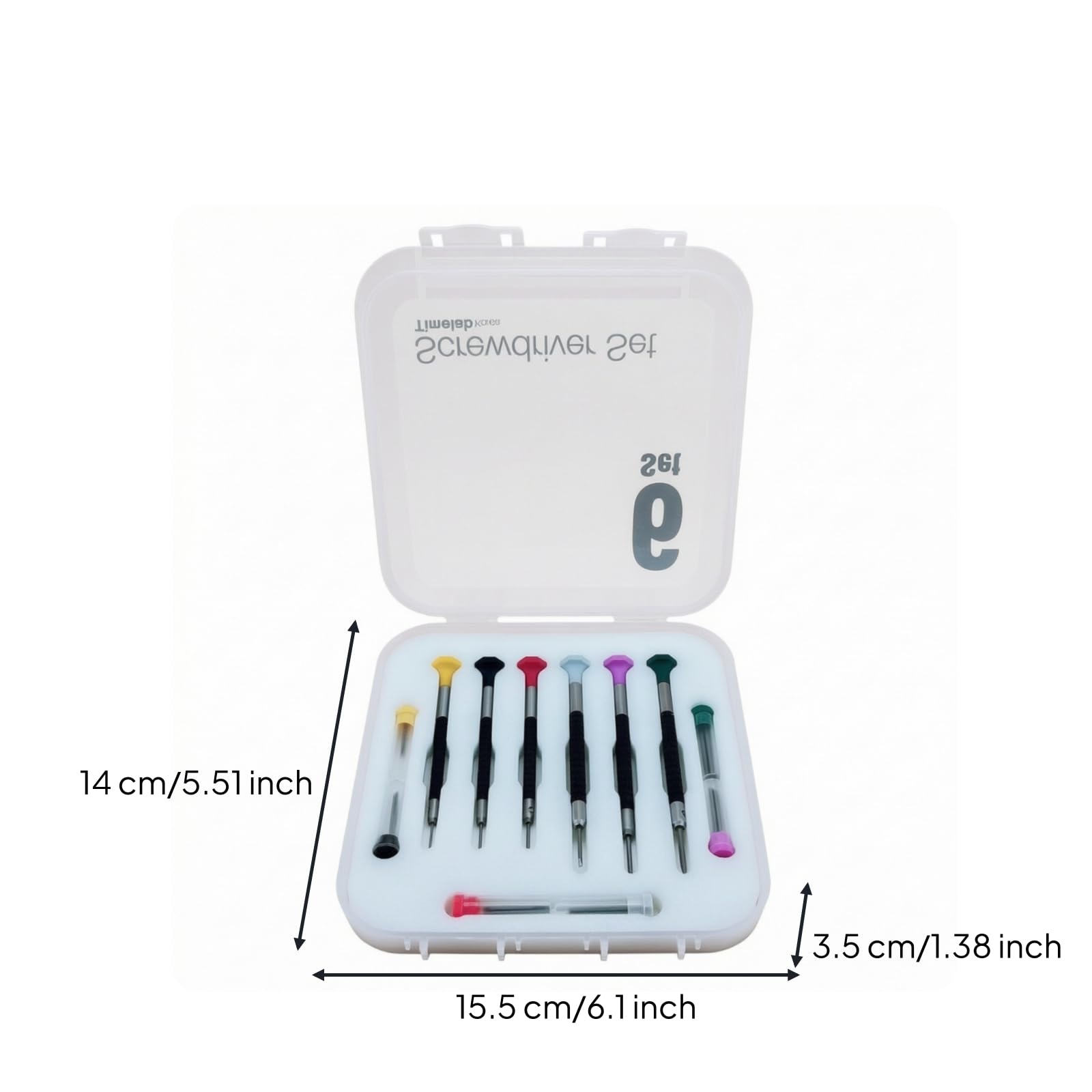 Colcolo Set di Cacciaviti di Precisione Compatto Set Cacciaviti con Custodia Plastica Professionale Strumenti per Hobbisti