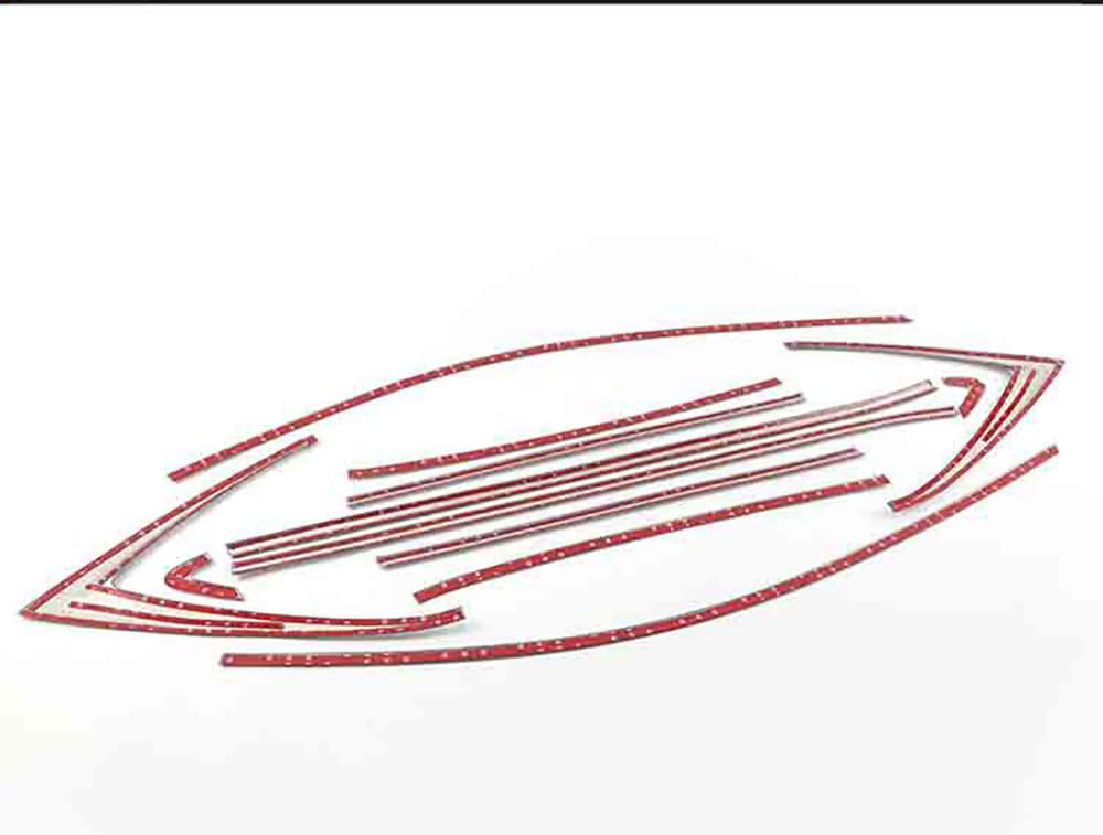 Car Accessories Fit for Chevrolet Equinox 2018-2024 Stainless Steel Window Strip Sill Molding Cover Trim 12PC Set — view 6