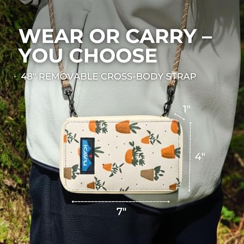 Image of KAVU Go Time Bi-Fold Crossbody Wallet with Rope Strap