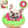 Inflatable Dog Pillow Cone Collar Alternative After Surgery Donut Soft HeadNeck Cone for Beagle Dachshund Medium Dogs etc Protective Comfortable E Collar Recovery Cone Does Not Block Vision