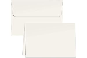5 "x 7 " Pre-cut Blank White Cards and Envelopes