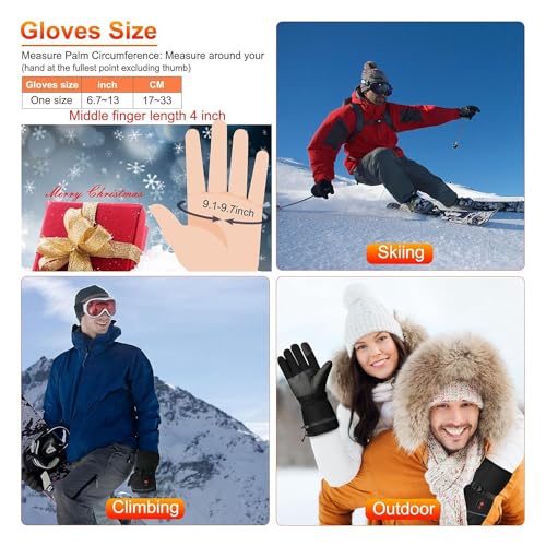 Gants chauffants imperméables contre le froid aux mains - 7