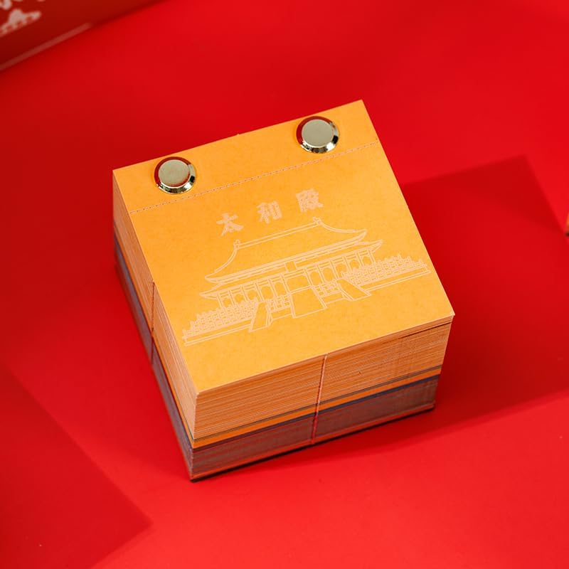 Great Wall of China 3D Laser-Cut Paper Sculpture | 2025 Monthly Desk Calendar & Tear-Off Notepad Pad | Artistic Office Desk Decor for Home, Workplace | Unique Chinese Culture Gift for Holidays (Forbidden City)
