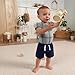 Gerber Baby Boys Toddler 3-Pack Pull-On Knit Shorts, Blues, 0-3 Months