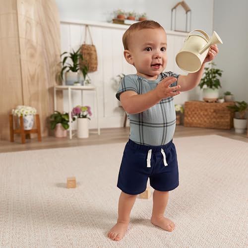 Image of Gerber Baby Boys' 3-Pack Pull-on Knit Shorts