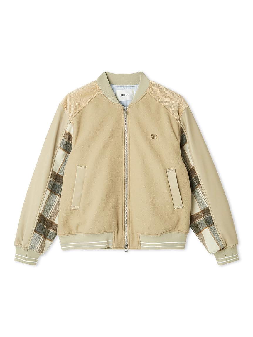 Amazon | [ファーファー] パッチワークスタジャン RWFJ254033