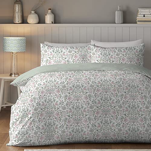 Appletree Promo - Bramwell - 100% Cotton Duvet Cover Set - Double Bed Size in Green