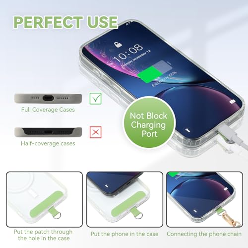 Image of VVAAGG Cell Phone Lanyard for iPhone: Crossbody Phone Strap Adjustable Neck Wrist Strap Anti Theft Long Lanyard Travel Essential for Women Most iPhone