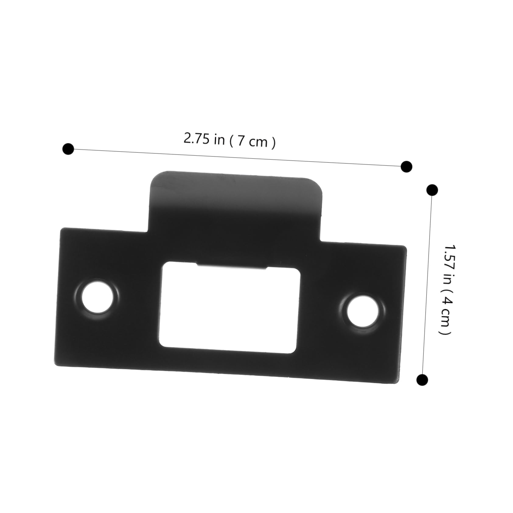 NUOBESTY 5 Ensembles Plaques De Renforcement De Porte Inoxydable Lot Pour Serrure À Pêne Plaques De Gâche Durables Résistantes Aux Chocs Pour Portes Intérieures 4 Pièces * 5