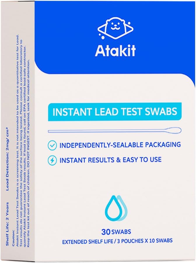 ATAKITInstant Lead Test SwabsRapid Lead Surface Test Kit (30 pcs)Independently