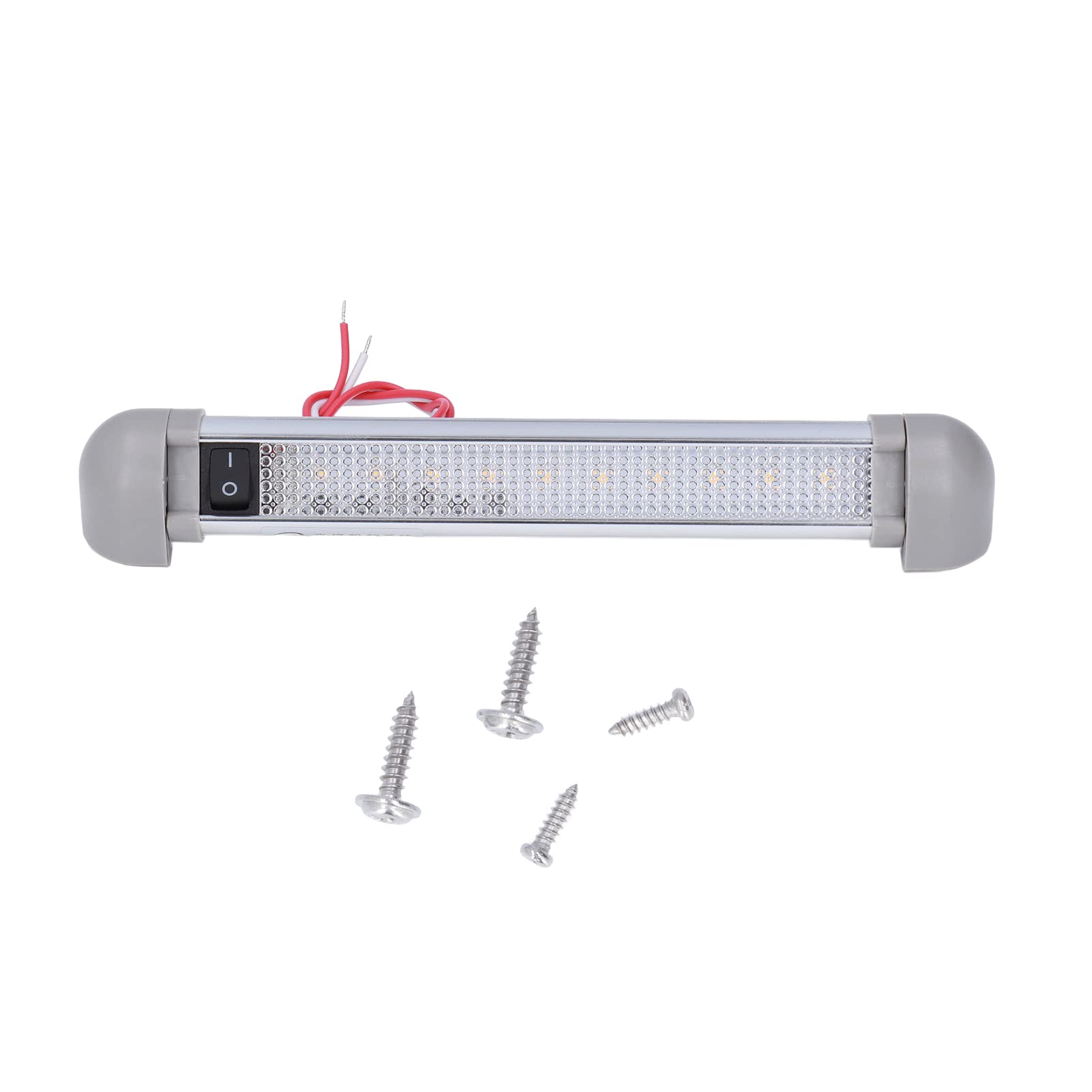 Barre D Éclairage LED Pour Auvent 8 Pouces 720LM IP66 Rotation À 180° Interrupteur Intégré Éclairage Extérieur Idéal Pour Camping Car Bateau Garage Et Entrée