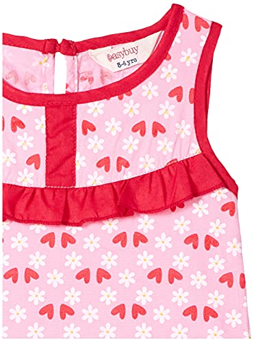 Image of EASYBUY Girl's Cotton A-Line Knee-Length Casual Dress