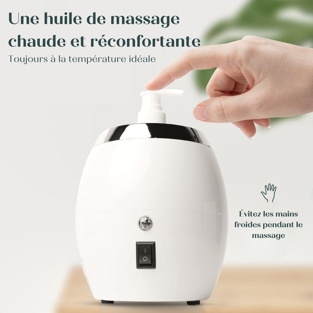Relax Master® Chauffe-huile de massage 2.0 Professionnel Électrique avec 2 Distributeurs