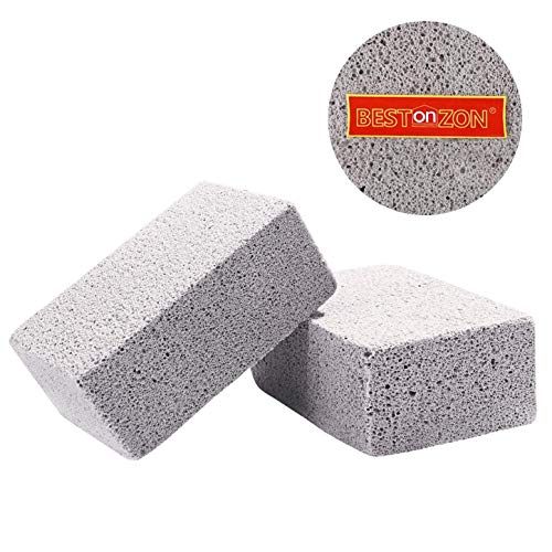 Dasket Cleaner Pumice Stone 2PCS for Cleaning Grills Grilling Stone Cleaner Ecological Stone Grill Block or Griddles Reusable De-Scaling Stones