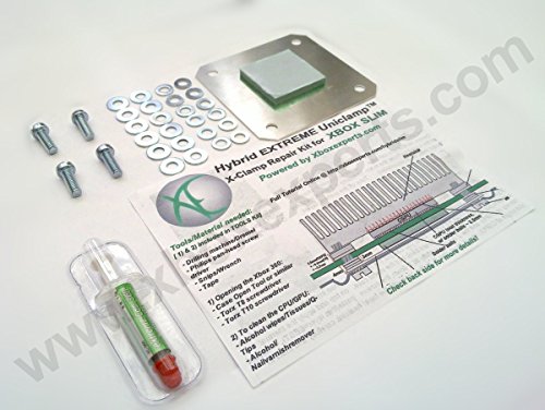 Preisvergleich Produktbild Xbox 360 S / Slim / E Extreme Hybrid Uniclamp RROD X-Clamp Reparatur Kit / Set(Nicht FÜR Große Xbox 360, Rod, Ring of Death)