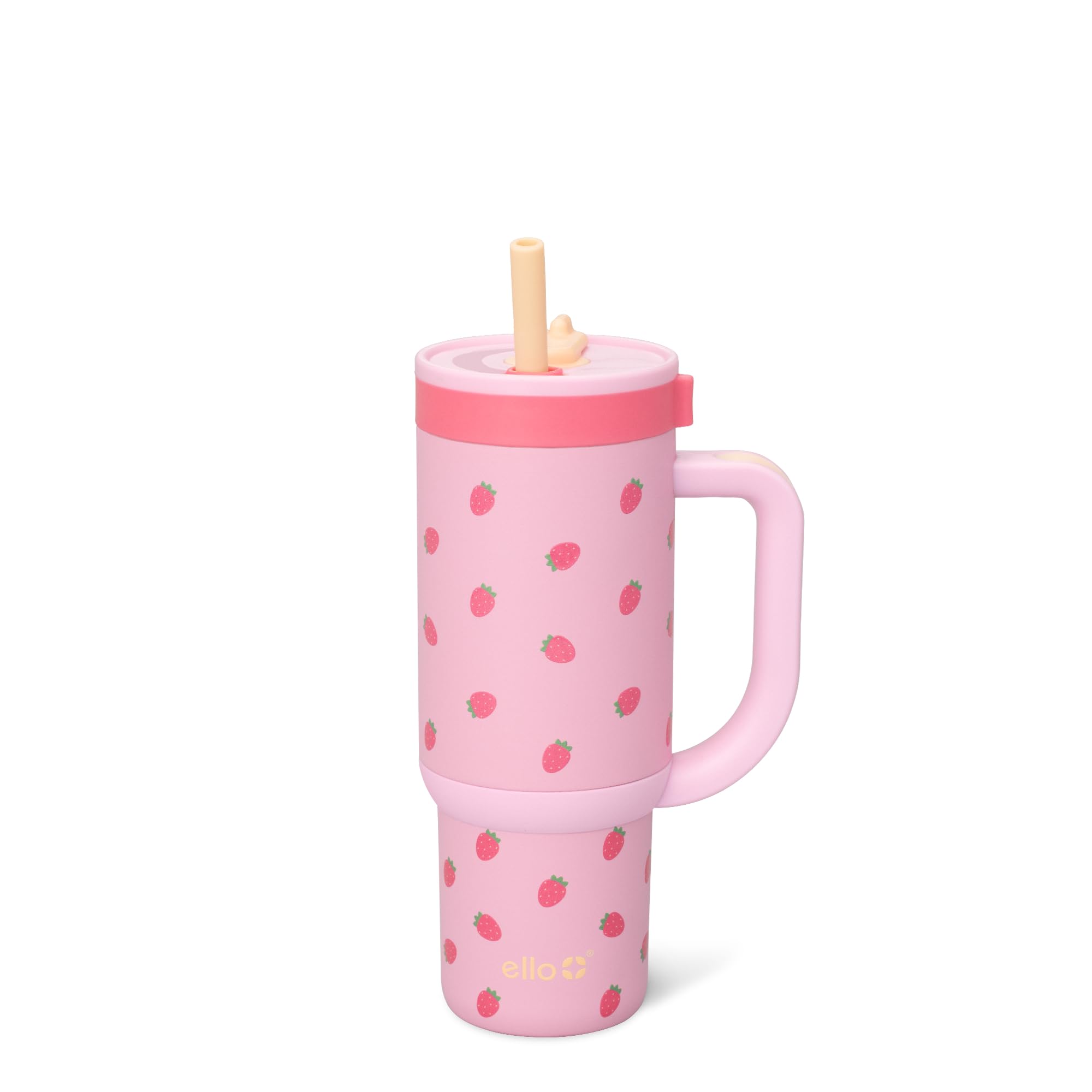 Ello Oasis 18oz Stainless Steel Kids Tumbler with Handle Retracting Straw 100 Leakproof Double-Wall Vacuum Insulated Kids Water